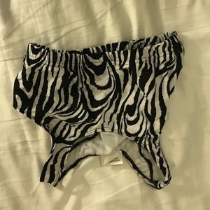 Zebra sports bra